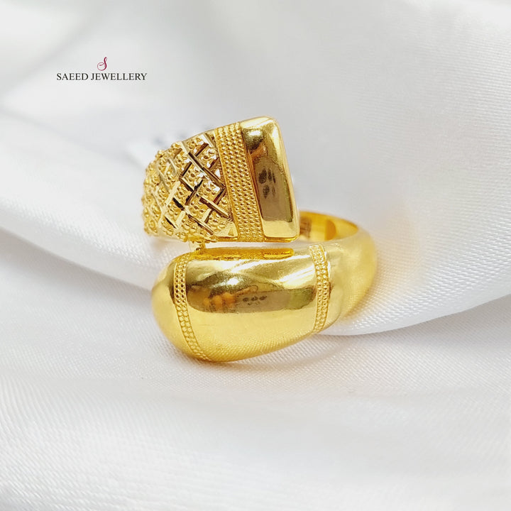 21K Gold Belt Ring by Saeed Jewelry - Image 6