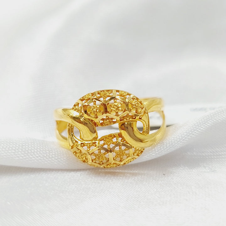 21K Gold Belt Ring by Saeed Jewelry - Image 1