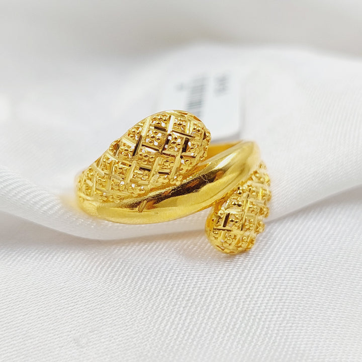 21K Gold Belt Ring by Saeed Jewelry - Image 3