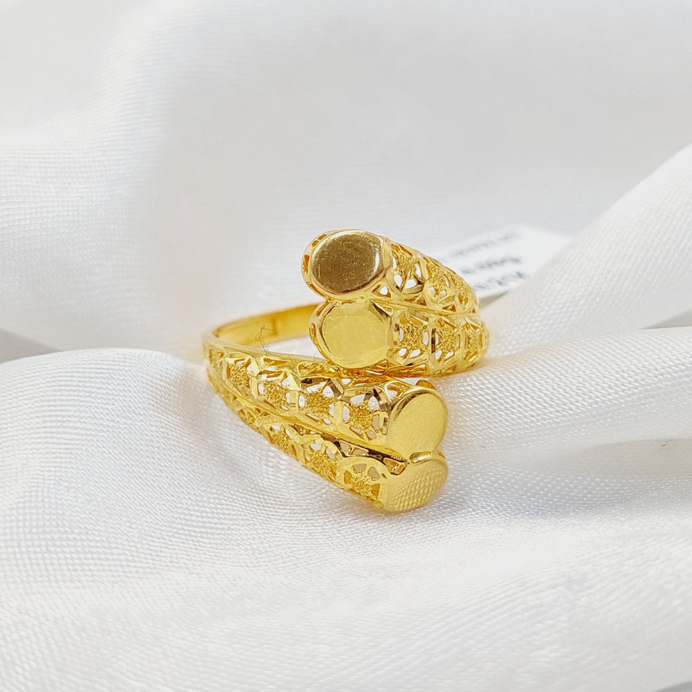 21K Gold Belt Ring by Saeed Jewelry - Image 2