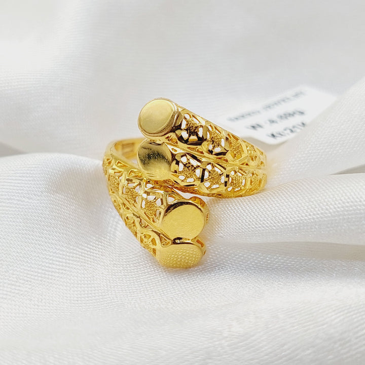 21K Gold Belt Ring by Saeed Jewelry - Image 4