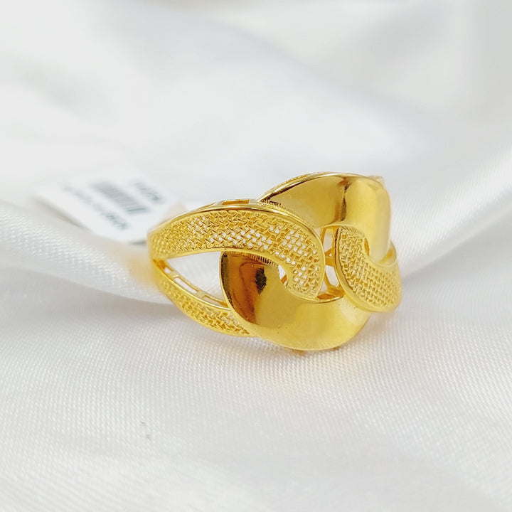 21K Gold Belt Ring by Saeed Jewelry - Image 3