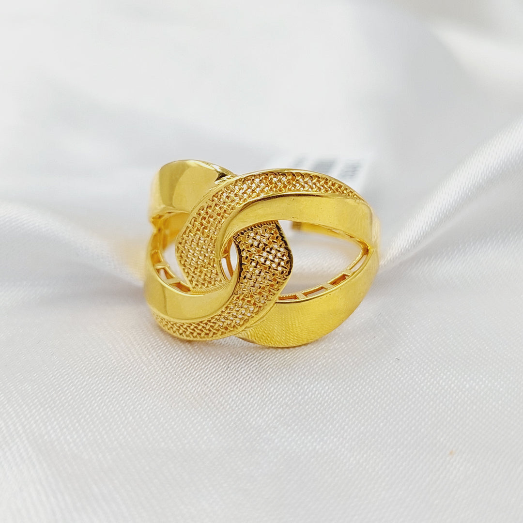 21K Gold Belt Ring by Saeed Jewelry - Image 2