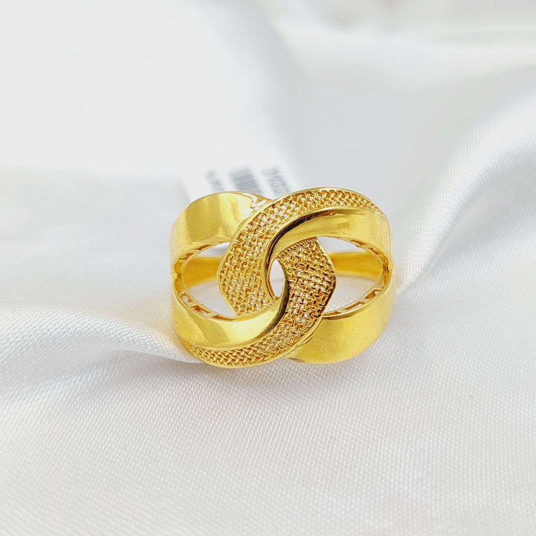 21K Gold Belt Ring by Saeed Jewelry - Image 1