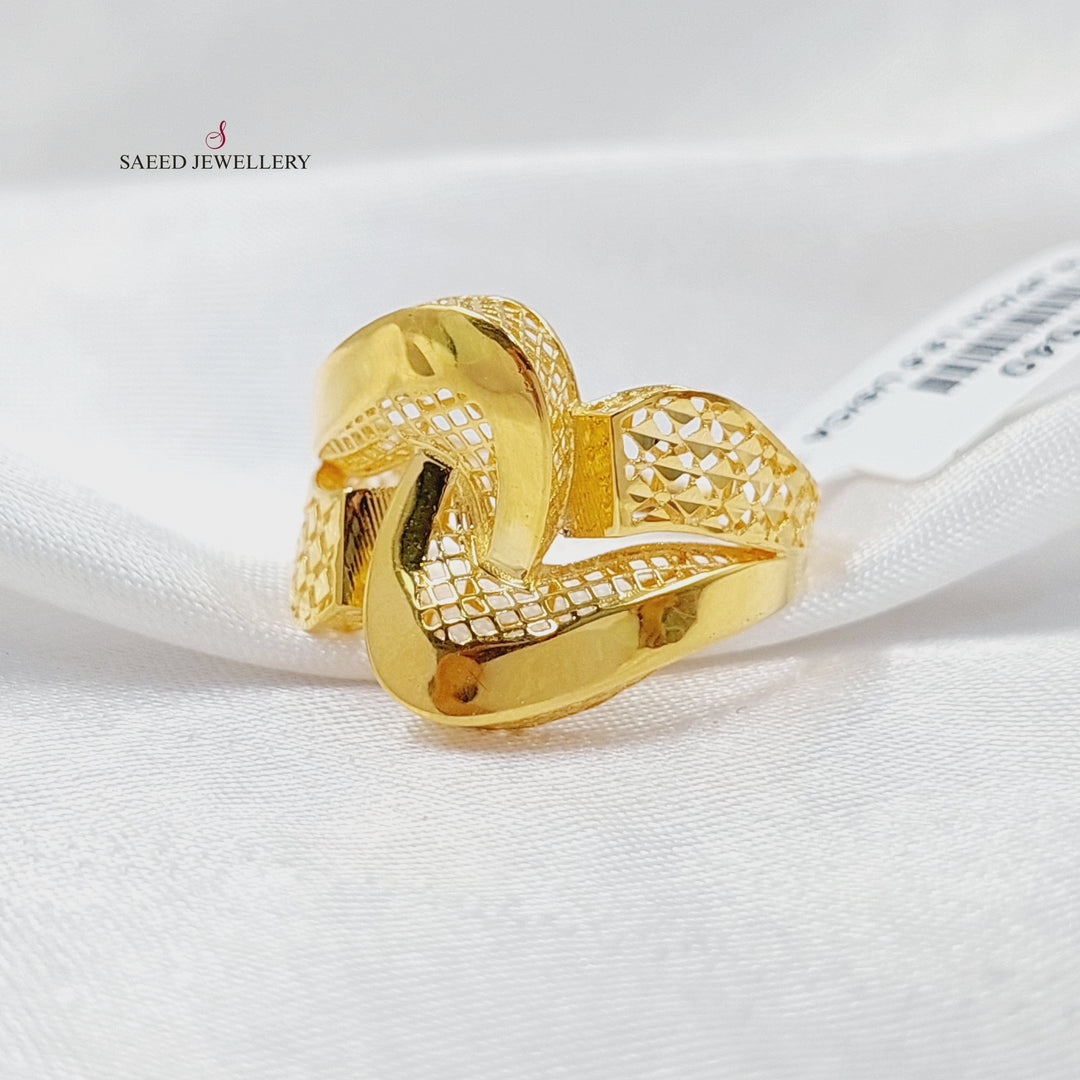 21K Gold Belt Ring by Saeed Jewelry - Image 3