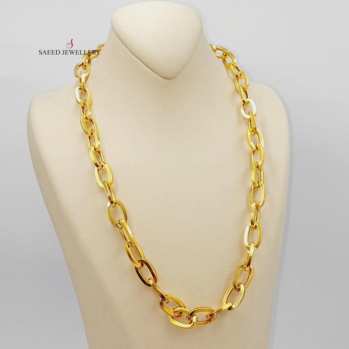 21K Gold Bold Cuban Links Necklace by Saeed Jewelry - Image 1