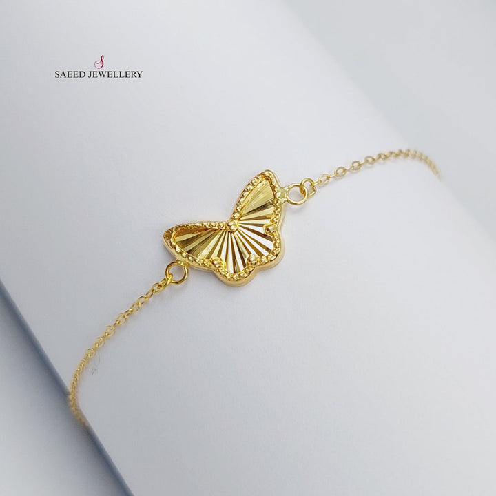 18K Gold Butterfly Bracelet by Saeed Jewelry - Image 2