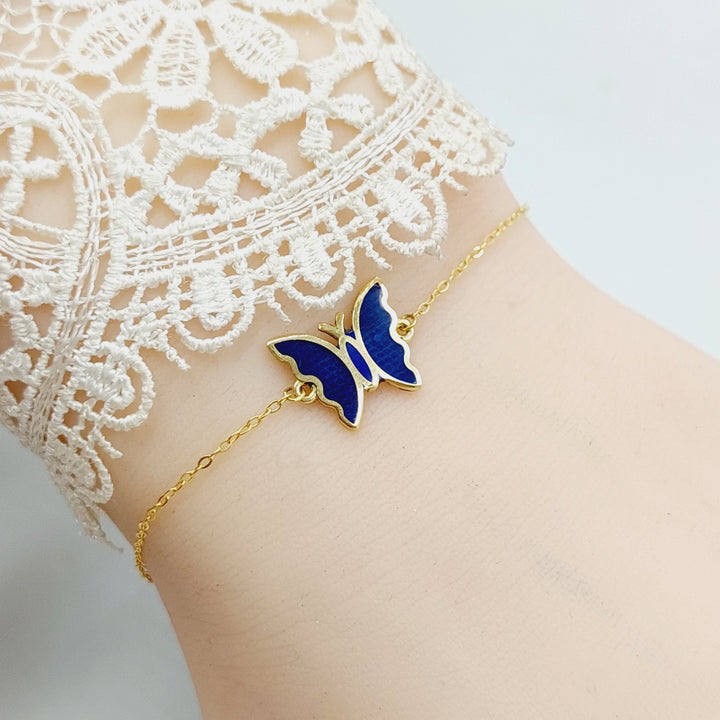 18K Gold Butterfly Bracelet by Saeed Jewelry - Image 5