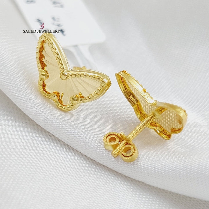 18K Gold Butterfly Earrings by Saeed Jewelry - Image 4