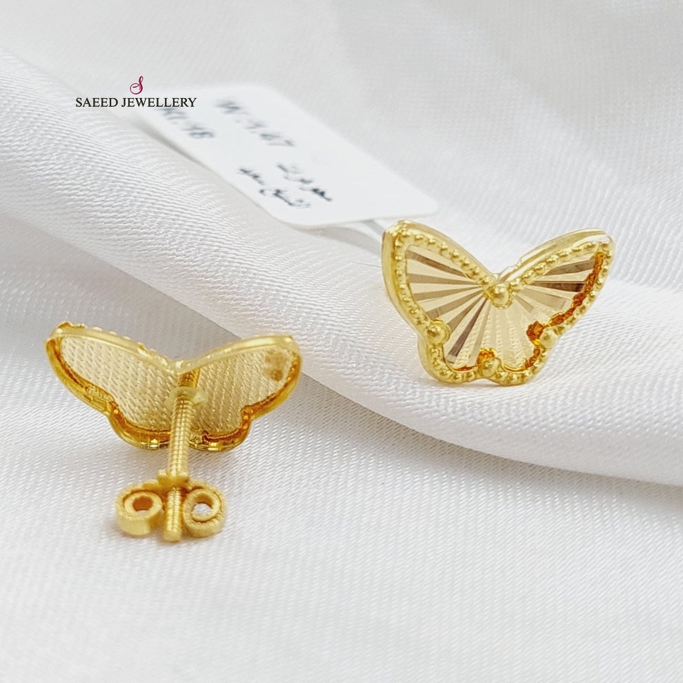 18K Gold Butterfly Earrings by Saeed Jewelry - Image 1