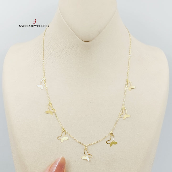 18K Gold Butterfly Necklace by Saeed Jewelry - Image 1