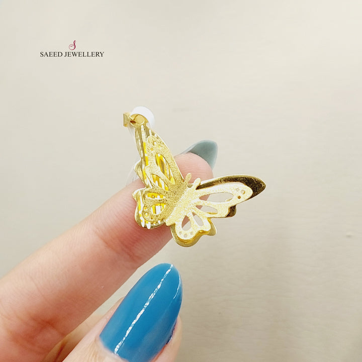 18K Gold Butterfly Pendant by Saeed Jewelry - Image 2