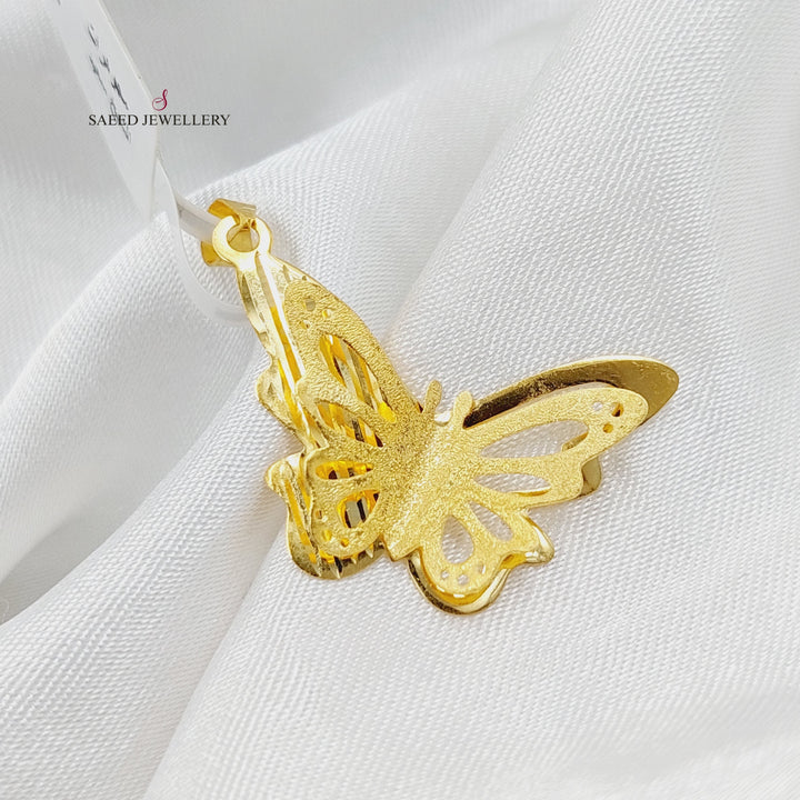 18K Gold Butterfly Pendant by Saeed Jewelry - Image 4