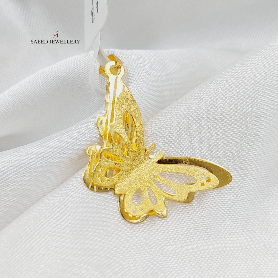 18K Gold Butterfly Pendant by Saeed Jewelry - Image 1