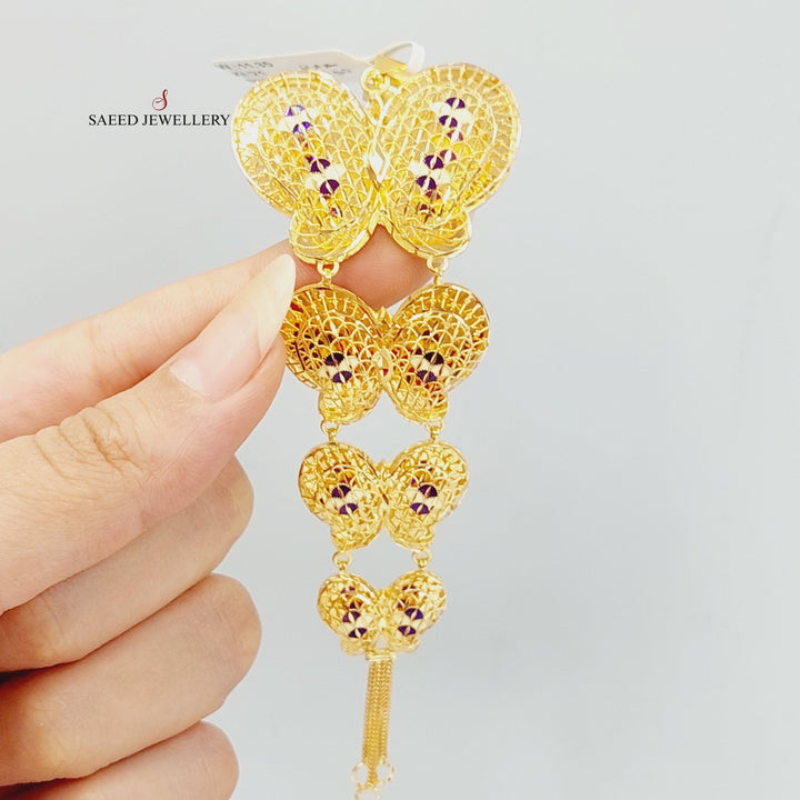 21K Gold Butterfly Pendant by Saeed Jewelry - Image 2