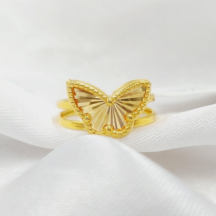 18K Gold Butterfly Ring by Saeed Jewelry - Image 2