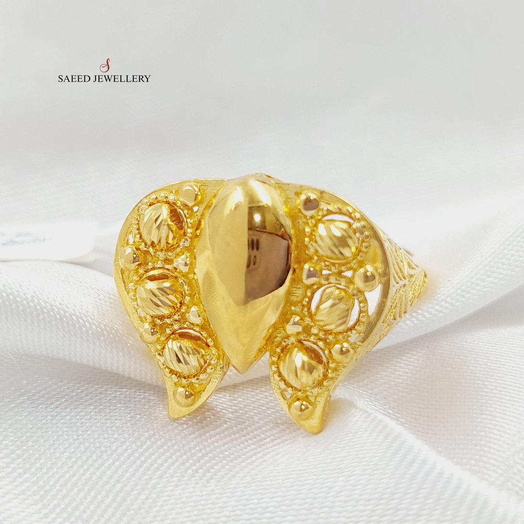 21K Gold Butterfly Ring by Saeed Jewelry - Image 3