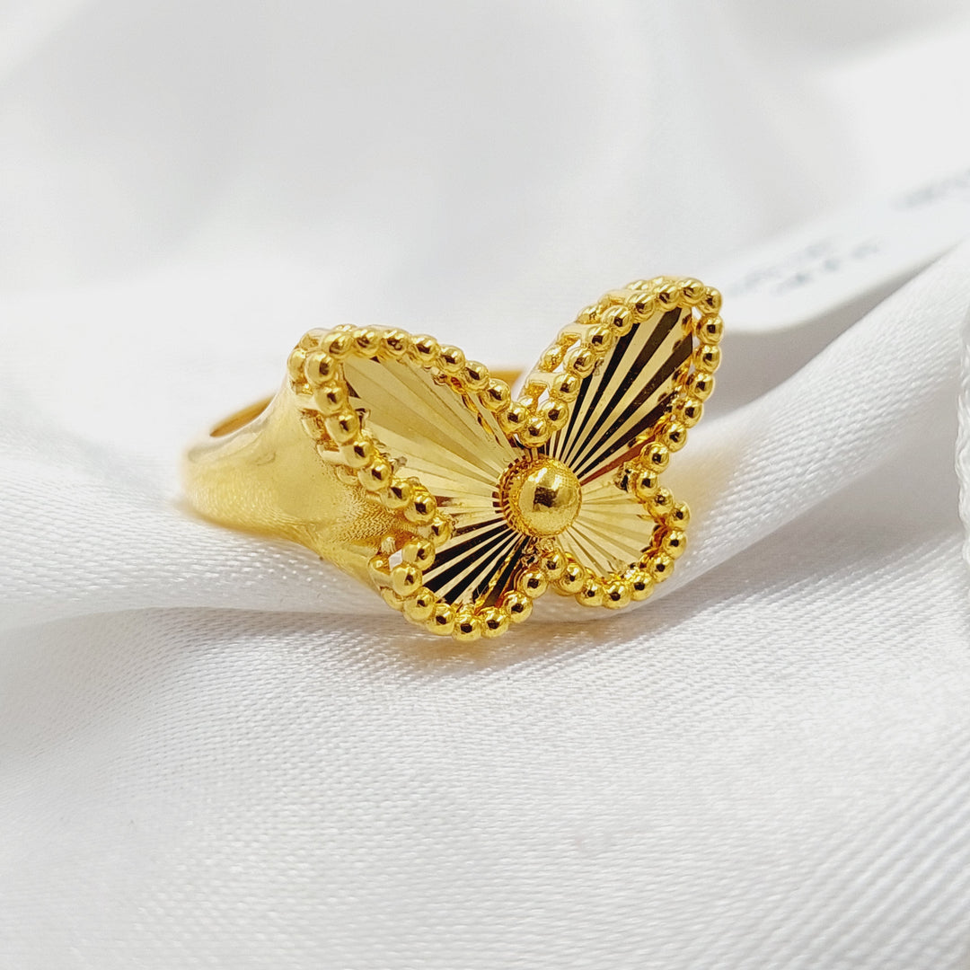 21K Gold Butterfly Ring by Saeed Jewelry - Image 4