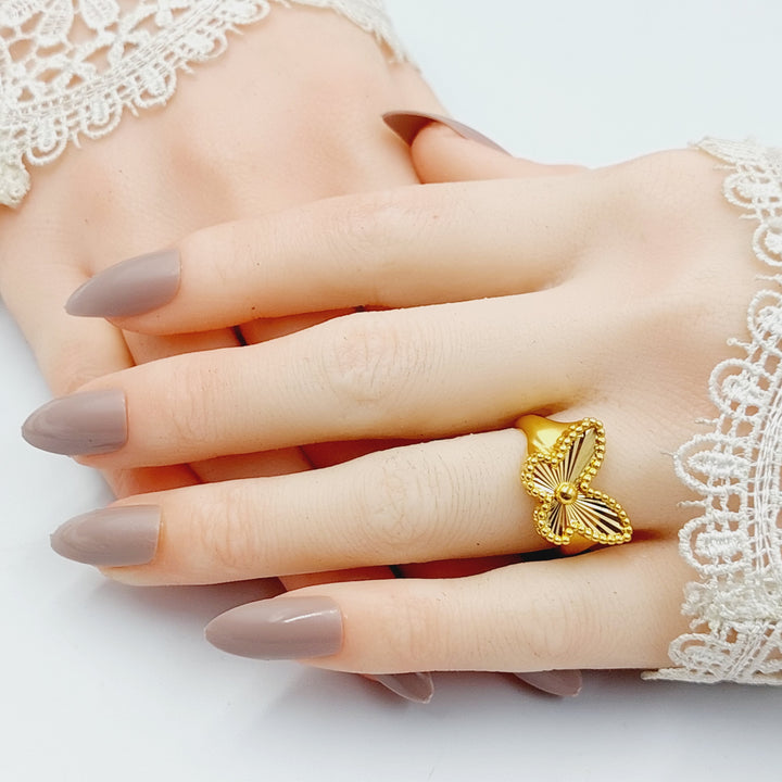 21K Gold Butterfly Ring by Saeed Jewelry - Image 5