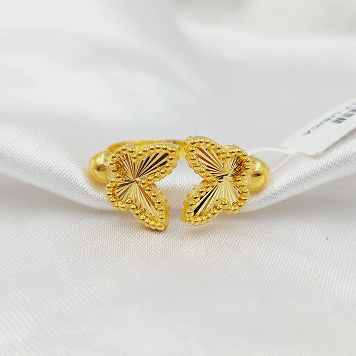 21K Gold Butterfly Ring by Saeed Jewelry - Image 2