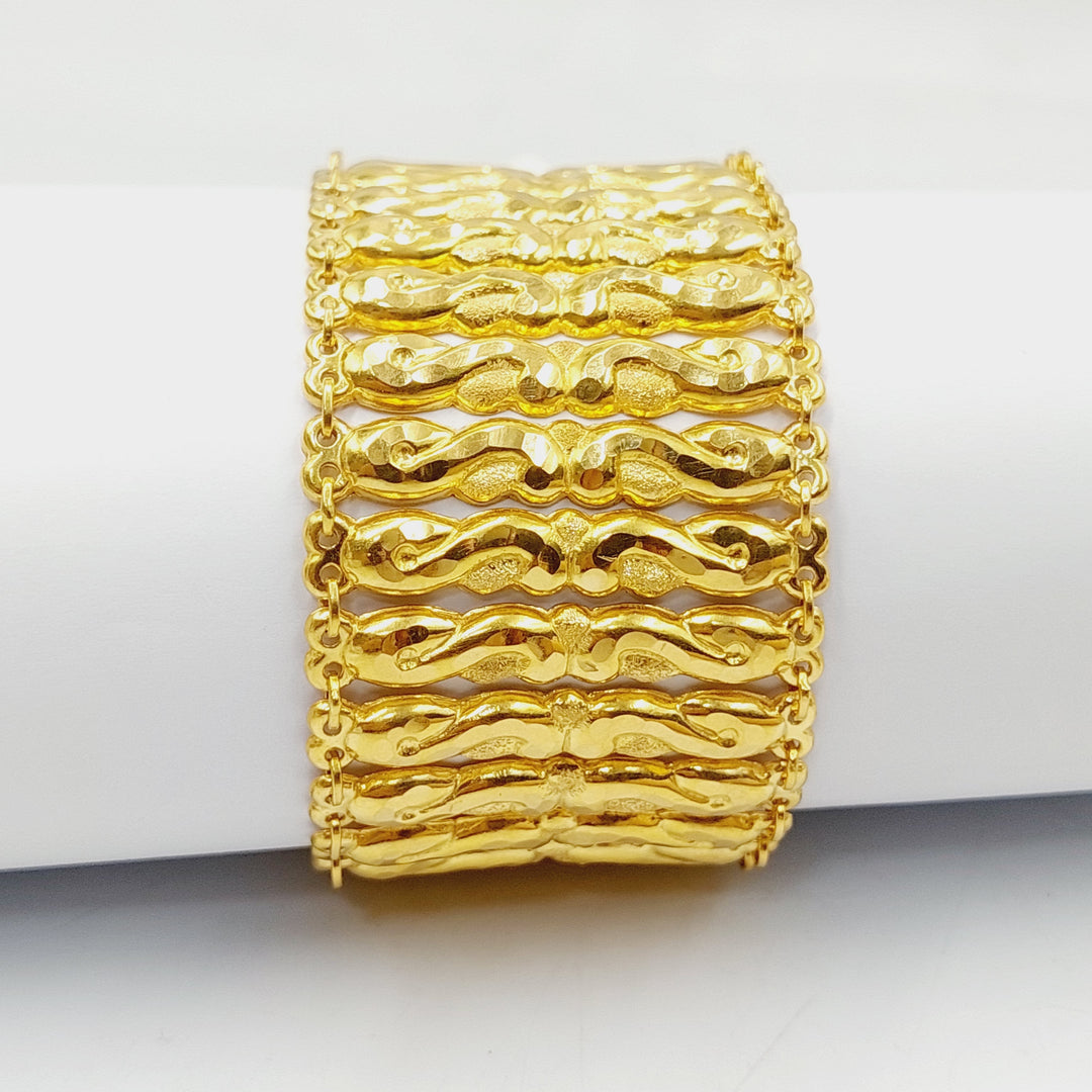 21K Gold Carpet Bracelet by Saeed Jewelry - Image 1