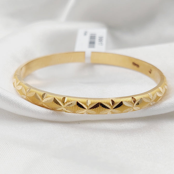 21K Gold Children's Bangle by Saeed Jewelry - Image 1