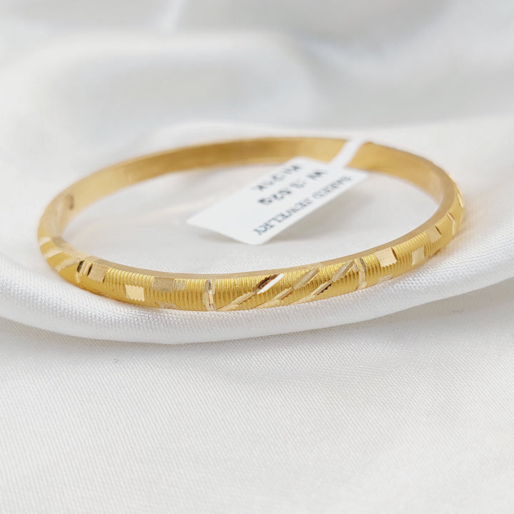 21K Gold Children's Bangle by Saeed Jewelry - Image 1