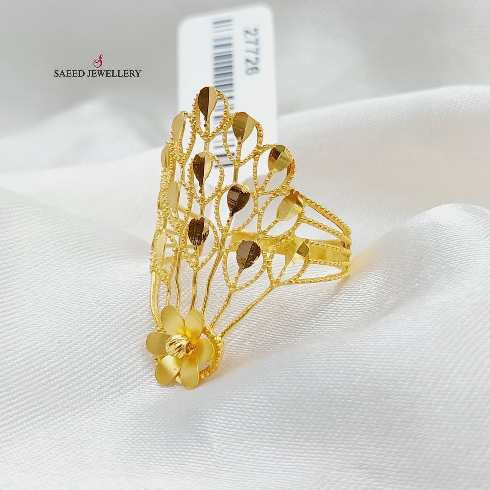 21K Gold Crown Ring by Saeed Jewelry - Image 5