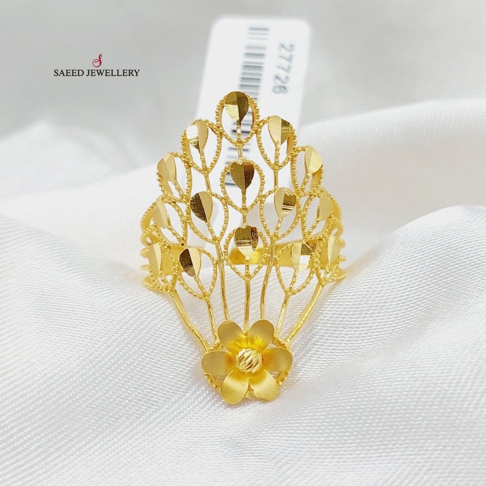 21K Gold Crown Ring by Saeed Jewelry - Image 10