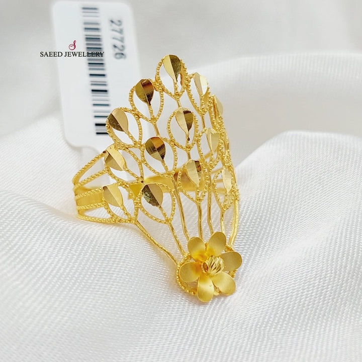 21K Gold Crown Ring by Saeed Jewelry - Image 6