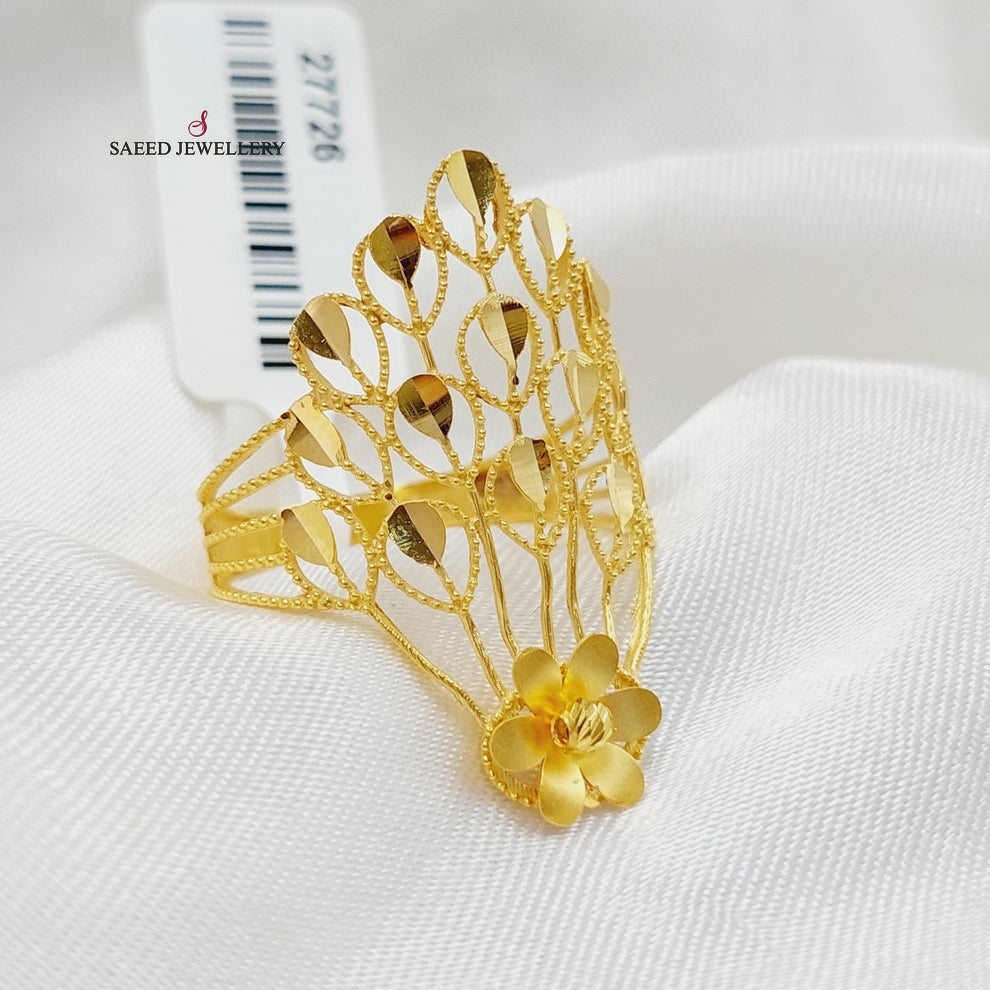 21K Gold Crown Ring by Saeed Jewelry - Image 15