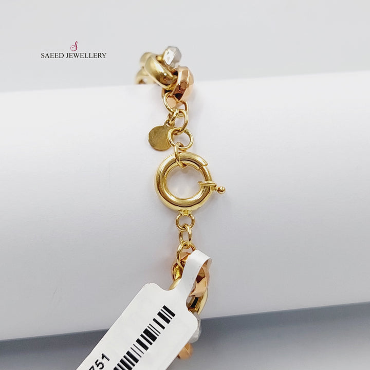 18K Gold Cuban Links Bracelet by Saeed Jewelry - Image 2