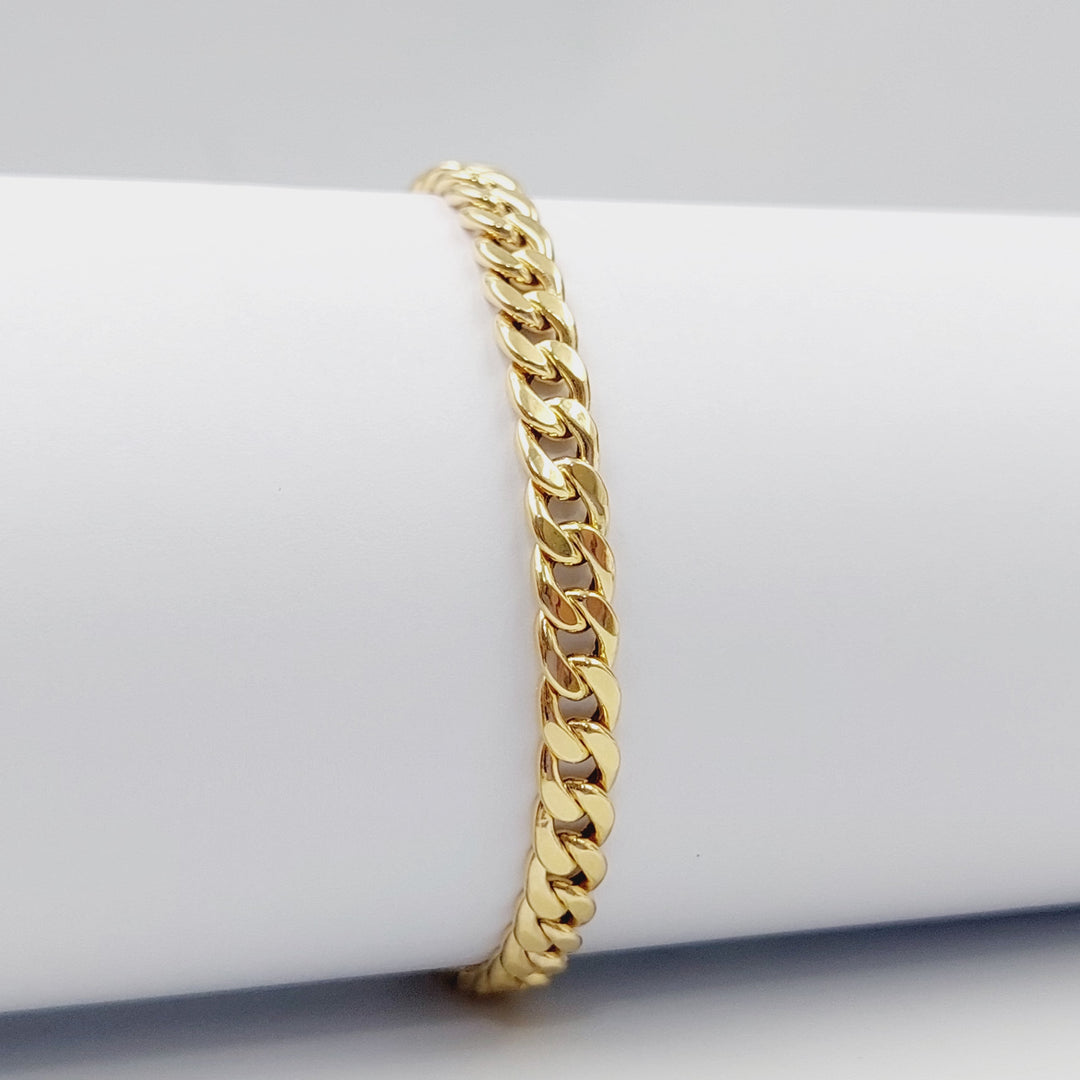 18K Gold Cuban Links Bracelet by Saeed Jewelry - Image 6