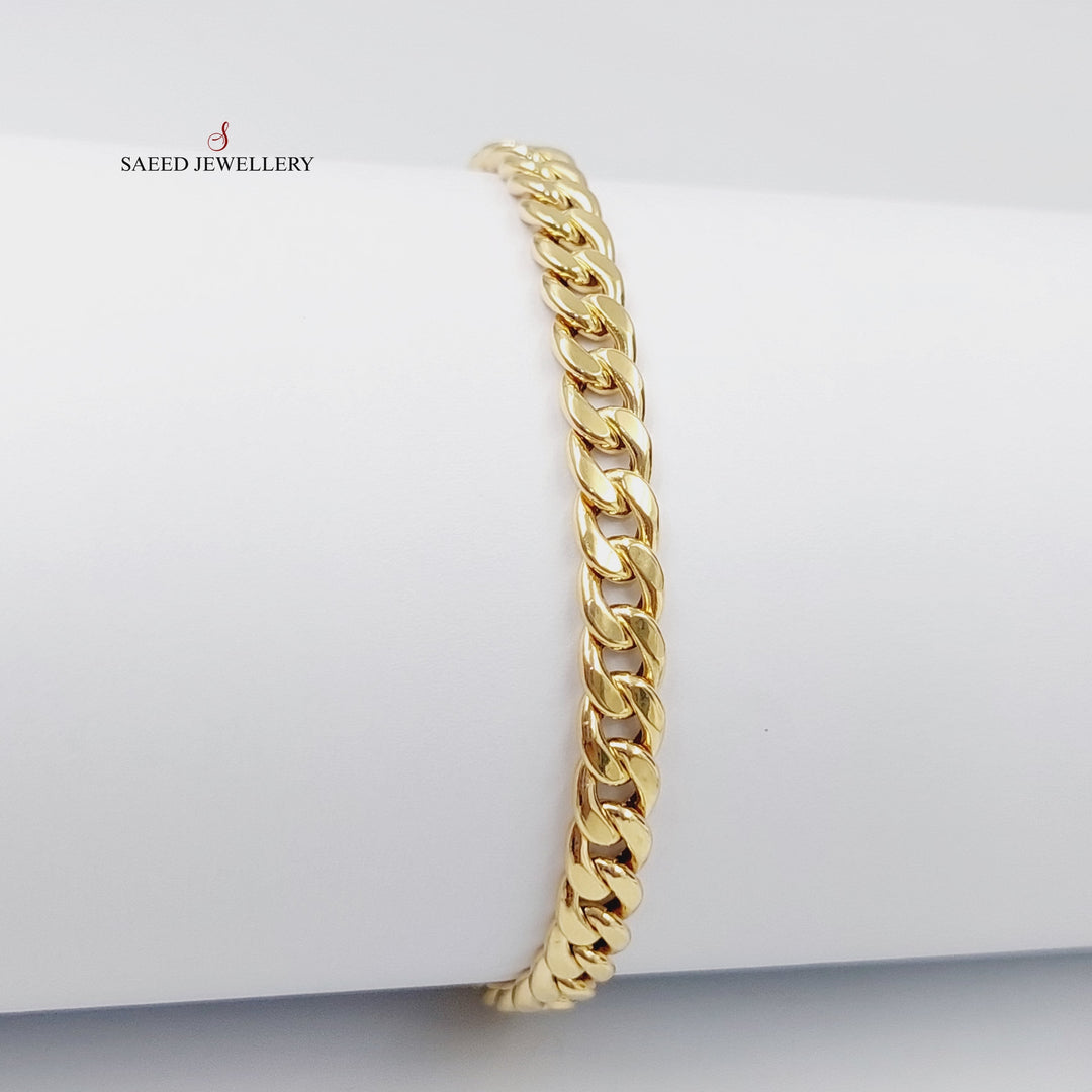 18K Gold Cuban Links Bracelet by Saeed Jewelry - Image 6