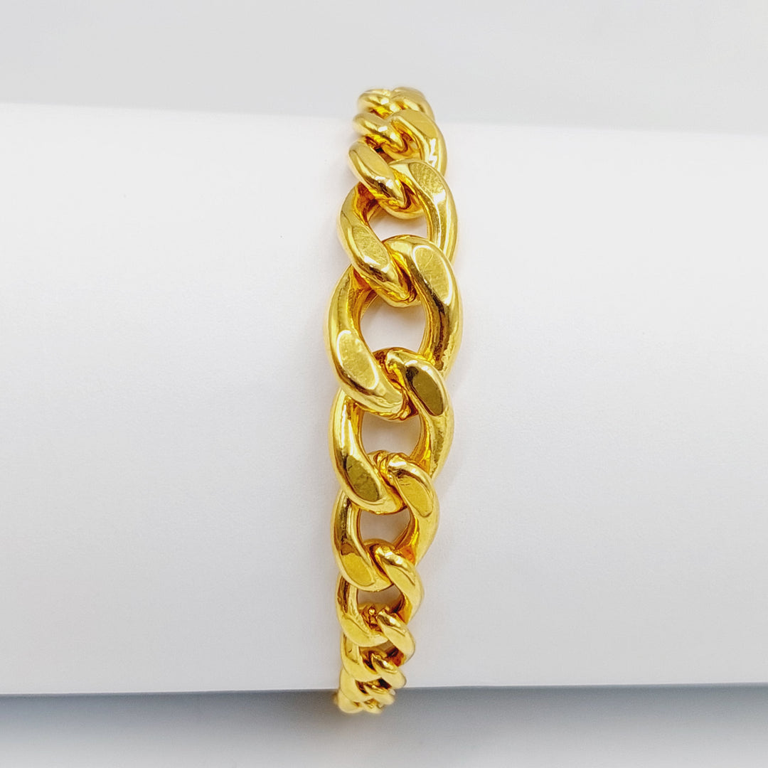 21K Gold Cuban Links Bracelet by Saeed Jewelry - Image 1