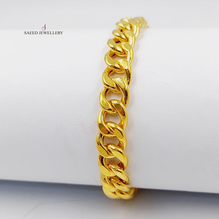 21K Gold Cuban Links Bracelet by Saeed Jewelry - Image 1