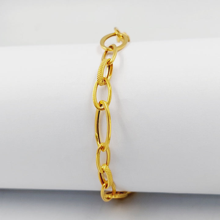 21K Gold Cuban Links Bracelet by Saeed Jewelry - Image 28