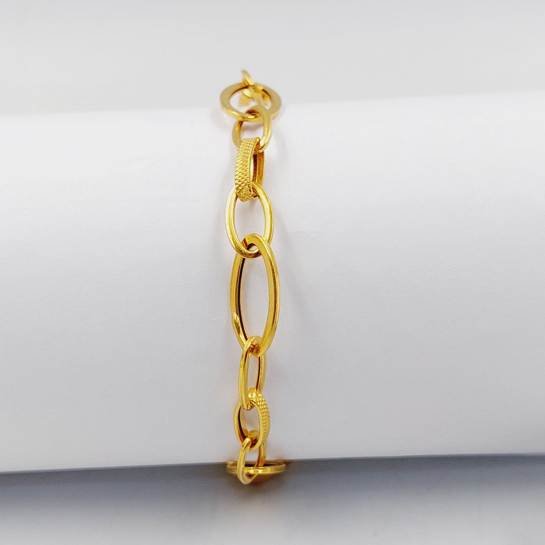 21K Gold Cuban Links Bracelet by Saeed Jewelry - Image 17