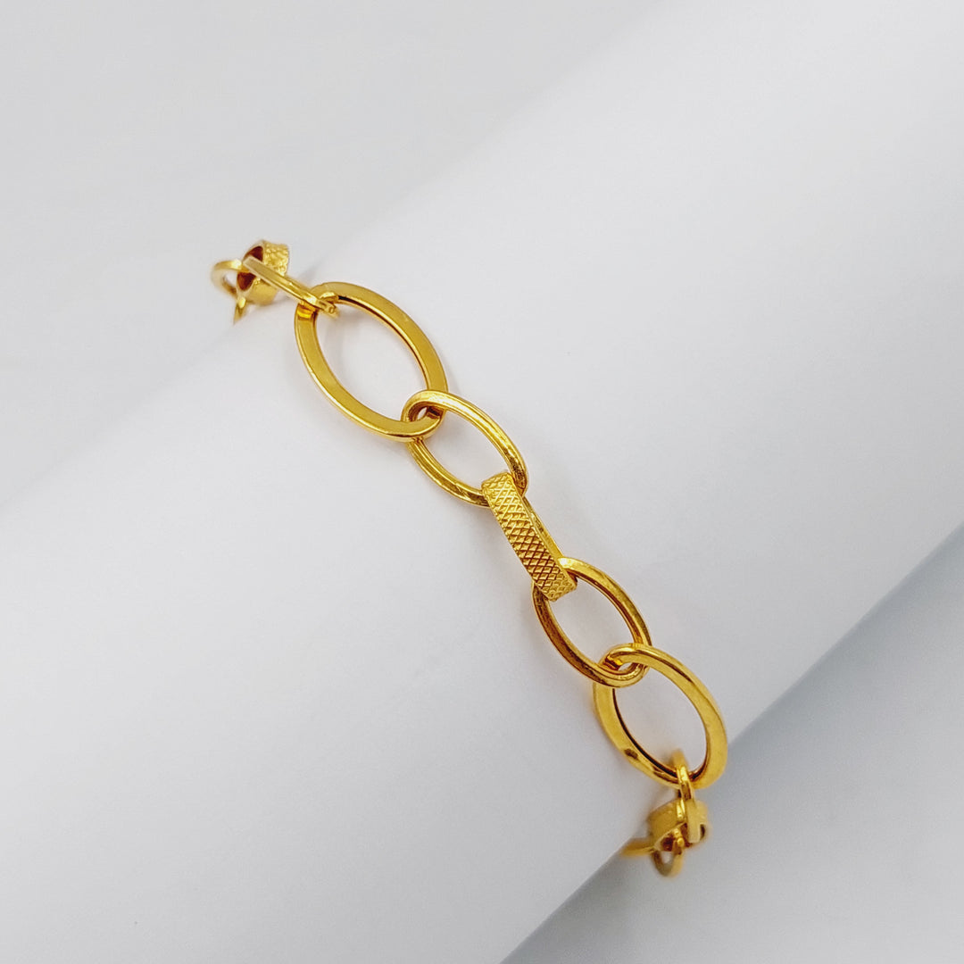 21K Gold Cuban Links Bracelet by Saeed Jewelry - Image 16