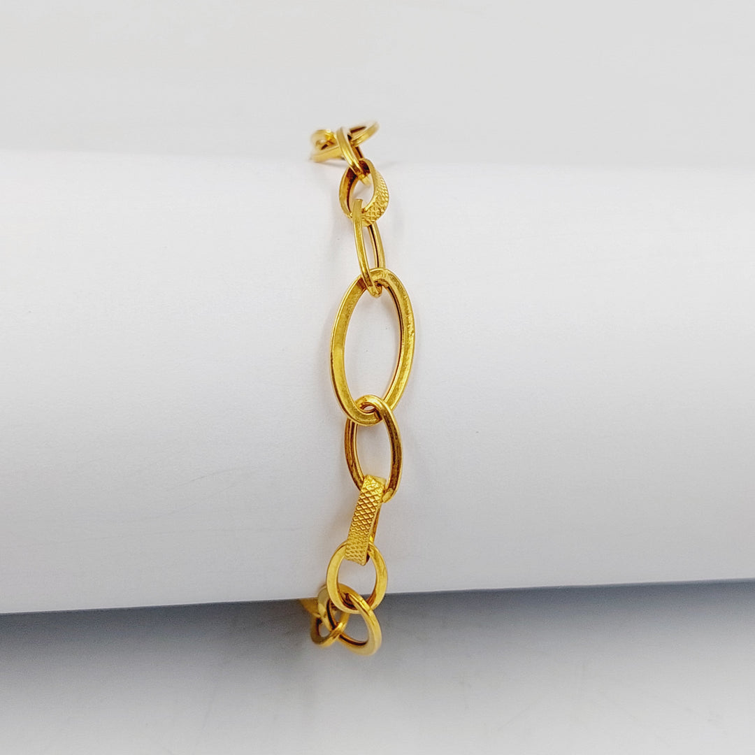 21K Gold Cuban Links Bracelet by Saeed Jewelry - Image 14