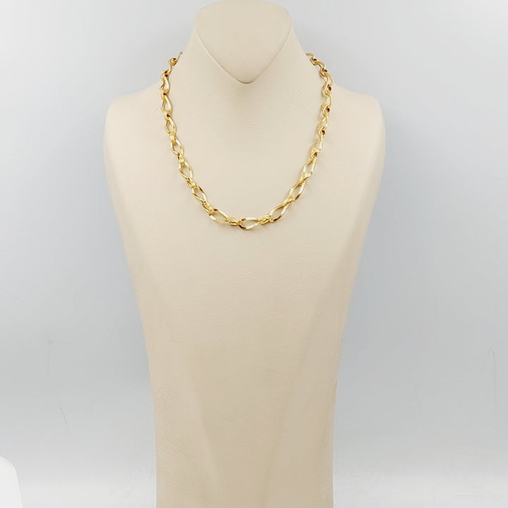 21K Gold Cuban Links Necklace by Saeed Jewelry - Image 2