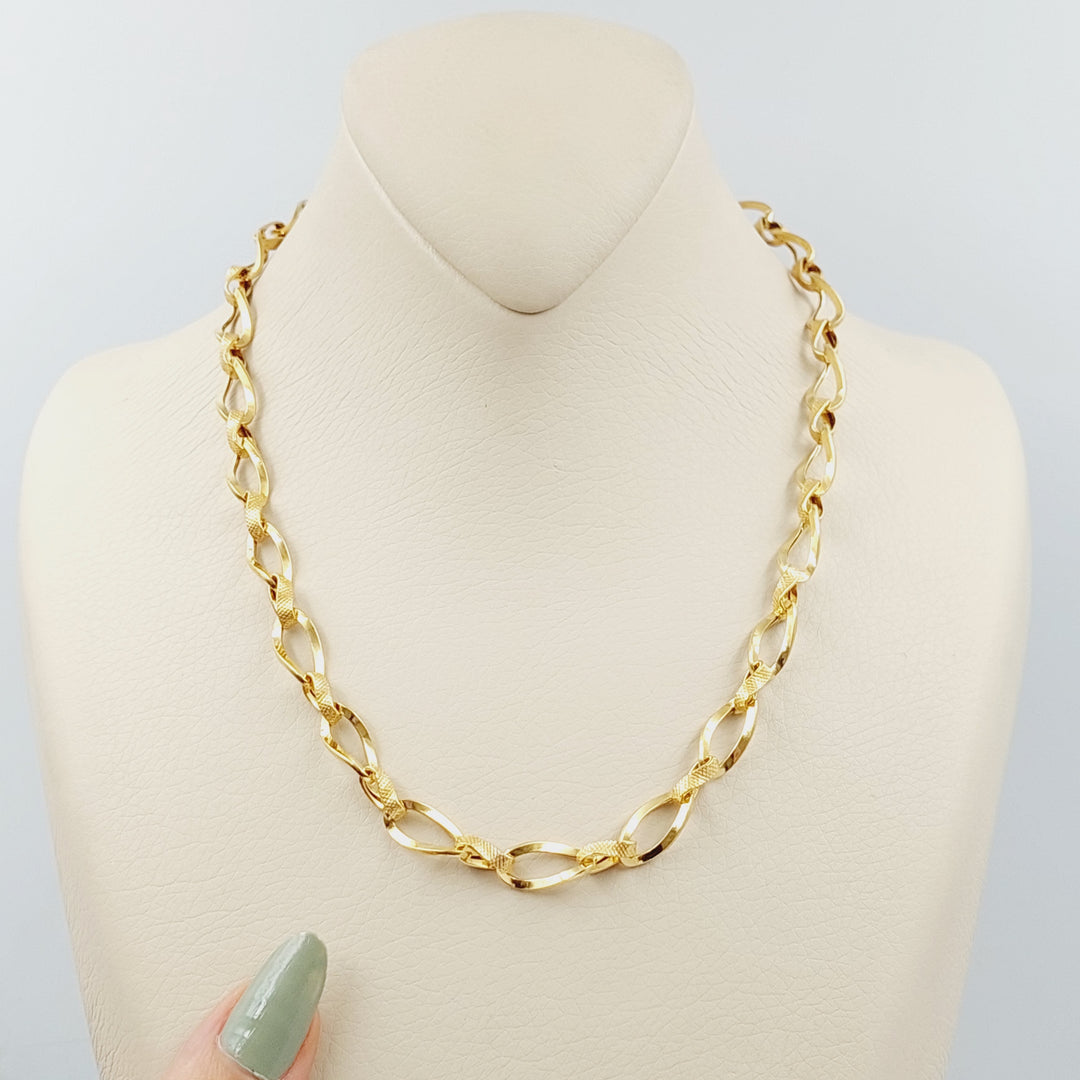 21K Gold Cuban Links Necklace by Saeed Jewelry - Image 1