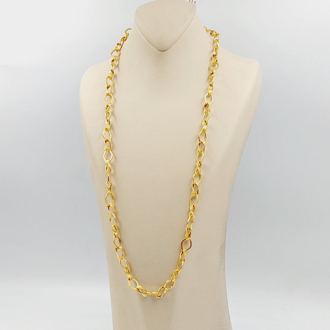 21K Gold Cuban Links Necklace by Saeed Jewelry - Image 2