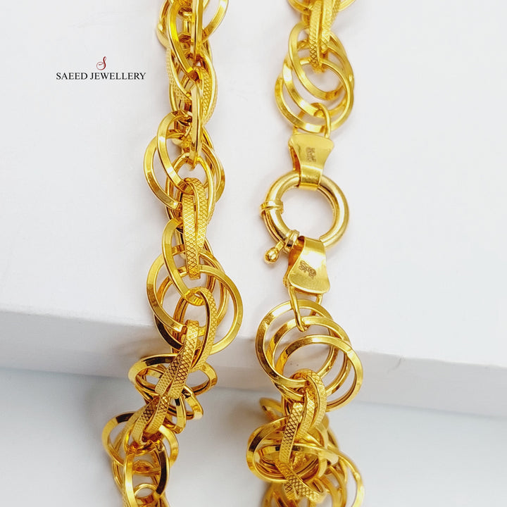 21K Gold Cuban Links Set by Saeed Jewelry - Image 3