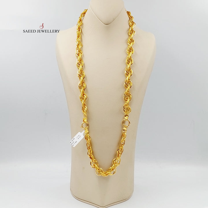 21K Gold Cuban Links Set by Saeed Jewelry - Image 1