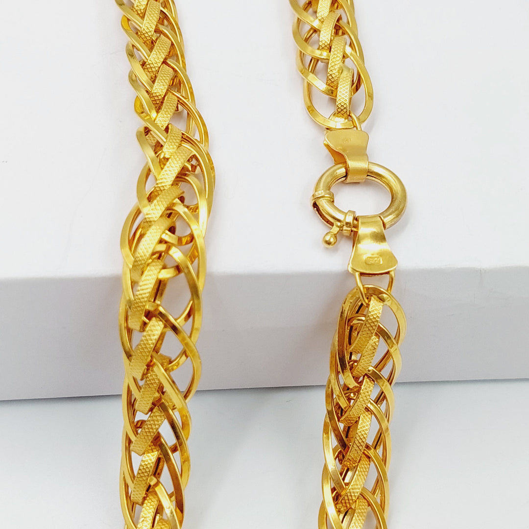 21K Gold Two Pieces Cuban Links Set by Saeed Jewelry - Image 3