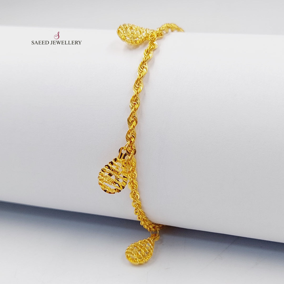 21K Gold Dandash Bracelet by Saeed Jewelry - Image 2