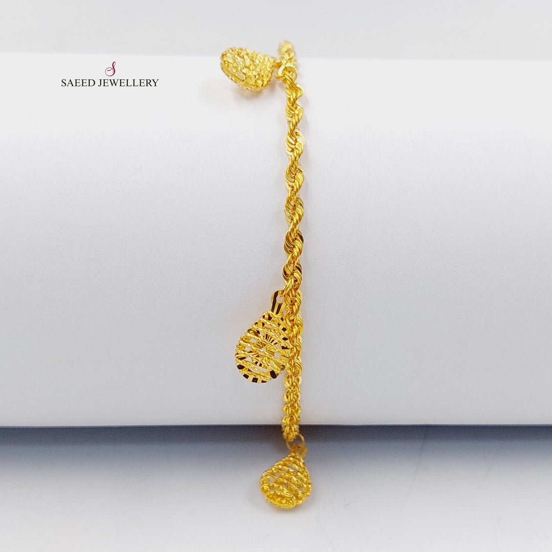 21K Gold Dandash Bracelet by Saeed Jewelry - Image 1