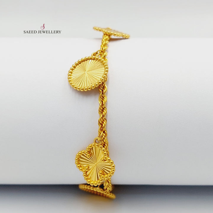 21K Gold Dandash Bracelet by Saeed Jewelry - Image 5