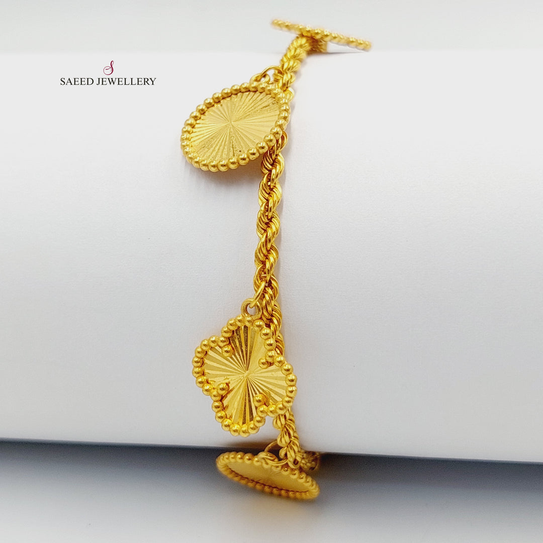 21K Gold Dandash Bracelet by Saeed Jewelry - Image 6